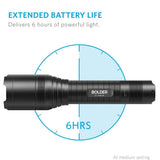 Anker Bolder LC90 CREE LED Flashlight, IPX5 Water-Resistant, Zoomable, Rechargeable Pocket-Sized Torch with Super Bright 900 Lumens, 5 Light Modes, for Camping and Hiking, 18650 Battery Included  - Imported from UK