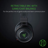 Razer Nari Ultimate Wireless 7.1 Surround Sound Gaming Headset THX Audio & Haptic Feedback Auto-Adjust Headband Chroma RGB Retractable Mic (Without Wireless Receiver)- Imported from UK