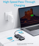 Anker USB C Hub, PowerExpand 8-in-1 USB C Adapter with Dual 4K HDMI, 100W Power Delivery, 1 Gbps Ethernet, 2x USB 3.0 Data Ports, SD & microSD Card Reader - Imported from UK