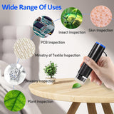 SKYBASIC Digital Wireless Microscope 2MP 50X-1000X Magnification Portable WiFi USB Microscope Camera with 8 LEDs for Phone PC Tablet Windows Android (Container Product Without Box) - Imported from UK