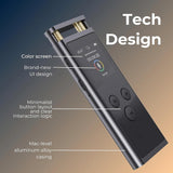 FoCase 64GB AI Voice Recorder with Playback, Voice Activated, Transcribe & Summarize, Translation, APP Control with Chat GPT, Aluminum Alloy Dictaphone, Audio Recorder for Lectures, Meetings - Imported from UK