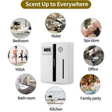 Commercial Aroma Diffuser 2-in-1 Bluetooth, Wall Mounted Scent Machine Diffuser 4-Segment Timing LCD Display 160ml - Imported from UK