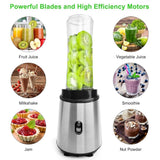 Tenswall Smoothie Maker 400W Portable Blender for Shakes & Smoothies with 2x 600ml & 1x 100ml Blender Cup - Imported from UK