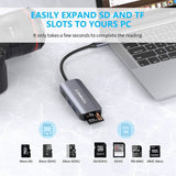 TEMINICE 5 in 1 Type C Hub Updated Version Adapter with 4K USB C to HDMI, 2x USB3.0, SD TF Card Reader - Imported from UK