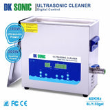 DK SONIC® 6L Digital Stainless Steel Ultrasonic Cleaner with SEMIWAVE & FULLWAVE Modes for Cleaning Jewelry, Watches, Glasses, Circuit Boards, Print Heads, Guns, Tools, Parts, Carburetors - Imported from UK