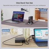 WAVLINK USB 3.0 Universal Laptop Docking Station, 10-in-1 4K Dual HDMI Display USB C Docking Station with 100W PD & Gigabit Ethernet - Imported from UK