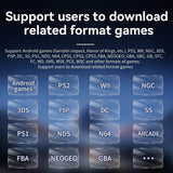 ANBERNIC RG556 Retro Handheld Game Console with 128GB SD Card Pre-Loaded, 1080P Android 13, Bluetooth 5.0, 5.48" AMOLED Touch Screen, Unisoc T820 Processor, 5500mAh Battery, WiFi, Video Games Player - Imported from UK