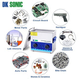 DK SONIC 3.2L Commercial Ultrasonic Cleaner, 120W Sonic Cleaner with Heater for Jewelry Denture Coins Metal Parts Carburetor Fuel Injector Record Circuit Board Brass etc - Imported from UK