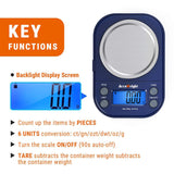 AccuWeight 255 Mini Digital Pocket Weight Scale with Backlight LCD Display 300g/0.01g with Tare and Calibration in Pakistan