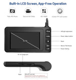 Inskam129 Digital Inspection Endoscope Camera with 4.3" Color LCD Screen, 1080P HD Borescope, 8mm Camera, 5m Probe - Imported from UK