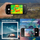 Blackview BV9900 Pro Rugged Smartphone, 8GB LPDDR4X RAM+128GB UFS2.1 ROM, Dual Sim 4G Global Network, Sony® 48MP+16MP Triple Rear Camera FHD+ Display + Thermal Imaging Quad Rear Camera, Helio P90 Octa Core Processor - Imported from UK