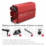 BESTEK® 300W Pure Sine Wave Power Inverter with 4.2A Dual USB Ports & 1 AC Socket, 12V-220V Converter for Car, Truck - Imported from UK