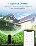 Meross Smart WiFi Outdoor Plug 10A IP64 Waterproof Plug Compatible with Apple HomeKit Alexa Google Assistant SmartThings, Voice Control, 2 Grounded Heavy Duty Outlets - Imported from UK