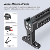 SmallRig Camera Top Handle Grip for DSLR Cage Handle With Cold Shoe Mount For Camera Rig, 1638B - Imported from UK