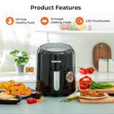 Geepas 3.5L Digital Air Fryer Touch Screen 1400W - Imported from UK