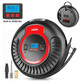 Oasser P3 2000mAh Air Compressor Electric Portable Pump Tire Inflator Dual-Use AC DC 120PSI Low High Pressure Air Inflation Blower for Tires Air Mattress - Imported from UK