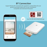 HPRT MT53 Wireless BT Instant Photo Printer Portable Mini Mobile Photo Printer Inkless Technology Support AR Photo Function Used with App Compatible with iOS Android - Imported from UK