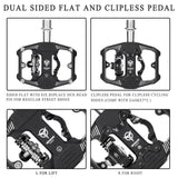 GEWAGE Mountain Bike Pedals Dual Function 9/16" Platform Bicycle Flat & Clipless Pedals Compatible with SPD for Road Mountain BMX Bike - Imported from UK