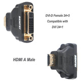 BENFEI HDMI to DVI Adapter HDMI to DVI-D DVI Bidirectional Converter Male to Female with Gold-Plated Cord (Pack of 2) - Imported from UK