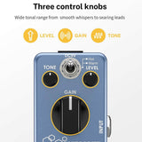 Donner Blues Drive Vintage Overdrive Pedal, 2 Modes Tube Screamer Blues Drive Vintage Overdrive Effect True Bypass - Imported from UK