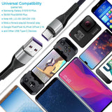 USB A to USB C 3M Cable Nylon Braided Type C Fast Charging Cable - Imported from UK