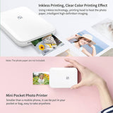 HPRT MT53 Wireless BT Instant Photo Printer Portable Mini Mobile Photo Printer Inkless Technology Support AR Photo Function Used with App Compatible with iOS Android - Imported from UK