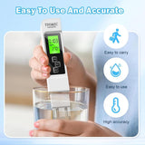 TDS EC & Temperature Meter, Digital 3-in-1 Water Tester, Easy to Use Water Purity Tester (Container Product Without Box) - Imported from UK