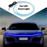 Teguangmei Car LED Hood Light 59" Dynamic White Daytime Running Waterproof Flexible Light for Car SUV Truck Engine, Cover Decoration Light - Imported from UK