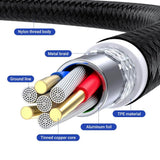 Drtopey USB Magnetic Charging Cable [2Pack 3ft] 3-in-1 Nylon Braided Magnetic Phone Charger Compatible with Micro USB /Type C / 8-Pin Device - Imported from UK