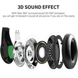 Bluedio A (Air) Stylish Wireless Bluetooth 4.1 Headphones with Mic - Imported from UK