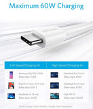 Anker Powerline II USB-C to USB-C 2.0 Cable (6ft), USB-IF Certified, Power Delivery PD Charging (white) - Imported from UK