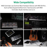 MeloAudio Midi Commander Guitar Base Multi-Effects Portable USB MIDI Foot Controller, Foot Switches - Imported from UK