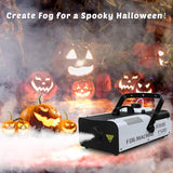 Fog Machine 1500W with 2 Sets of Controllers, Professional Smoke Machine for DJ Stage Halloween Party Wedding Christmas - Imported from UK