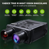 VABSCE Digital Night Vision Binoculars for Complete Darkness, 1080p FHD Video Infrared Night Vision Goggles for Hunting, Camping, Travel, Surveillance, Spy - Imported from UK