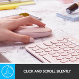 Logitech Pebble Bluetooth Wireless Mouse, Slim Silent Computer Mouse with Quiet Click - Imported from UK