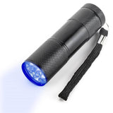 UV Torch Light, 9 LED 395nm Ultraviolet Flashlight, Handy Powerful UV Torch Light Essential for Home & Professional Use - Imported from UK