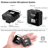 Camola UHF Wireless Microphone, Lavalier Mic with Receiver, USB Wireless Microphone for Interview & Wireless Lavalier Microphone for Smartphone, Vlogging, Video Recording, DSLR Camera - Imported from UK