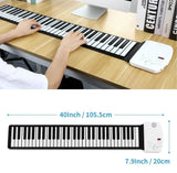 EVERYONE GAIN Portable 88 Keys USB Soft Flexible Electronic Piano Keyboard with Pedal & Built-in Speaker - Imported from UK