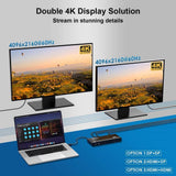 WAVLINK USB 3.0 / USB C Dual 4K Display Docking Station with DisplayPort & HDMI, Support 65W Power Charge - Imported from UK