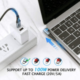 100W power delivery fast charge cable
