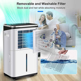 Pasapair 20L Dehumidifier with 6L Water Tank, Auto & Manual Drainage Function, Timer Function, Child-lock Function, Ultra Quiet Ideal for Removing Damp Mold Moisture from Basements, Home, Kitchen, Large Room, Bedroom, Garage - Imported from UK