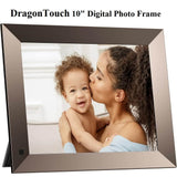 DragonTouch Classic 10 Elite 10" WiFi Digital Picture Frame with Adjustable Magnetic Stand, IPS Touch Screen HD Display, 16GB Storage, Motion Sensor, Auto-Rotate, Share Photos & Videos via App - Imported from UK