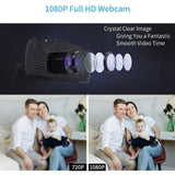 Wansview 1080P HD USB Webcam with Dual Microphone & Auto Light Correction, Plug & Play Web Cam for Video Streaming, Conference, Gaming & Study - Imported from UK
