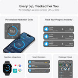 HidrateSpark PRO 21oz Smart Water Bottle, Insulated Stainless Steel, Tracks Water Intake with Bluetooth, LED Glow Reminder When You Need to Drink, Chug Lid - Imported from UK