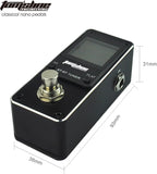 Tomsline AT-07 Engineering Pedal Tuner Chromatic for Guitar (6-7 strings) & Bass (4-6 strings) High Definition Color Screen Pitch 430-450Hz 4 Flat Options True Bypass - Imported from UK