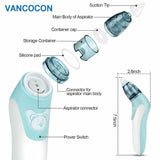 VANCOCON Baby Nasal Aspirator, 2 in 1 Baby Nasal Aspirator & Ear Wax Remover with Reusable Snot Sucker Nozzles for Newborns, Toddlers & Infant - Imported from UK