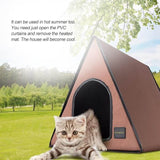 Mindkoo Pet House, A-Frame Heated Cat House For Outdoor & Indoor Use (Container Product as it is, No Warranty, No Guarantee, No Return, No Exchange) - Imported from UK