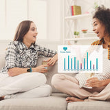 Wellue SleepU Wrist Pulse Oximeter, Wearable Oxygen Monitor with Finger Sensor with Smart Reminder for Low O2| SpO2 & Pulse Rate Recording Continuously, Free Shareable APP & PC Report - Imported from UK