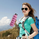 Mayim Silicone Collapsible Water Bottle, 200ml/500ml Leak-proof Silicone Water Cup for Cycling Hiking Travel & Gym - (Container Product Without Box) - Imported from UK