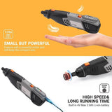TACKLIFE 4V Cordless Rotary Tool Kit, 2 Speed Portable Engraving Polishing Grinder with Versatile Accessories, Ideal for DIY, Drilling, Carving, Polishing, Sanding, Grinding - Imported from UK